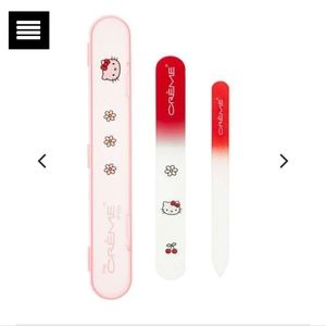 HELLO KITTY Premium Glass Nail File Set